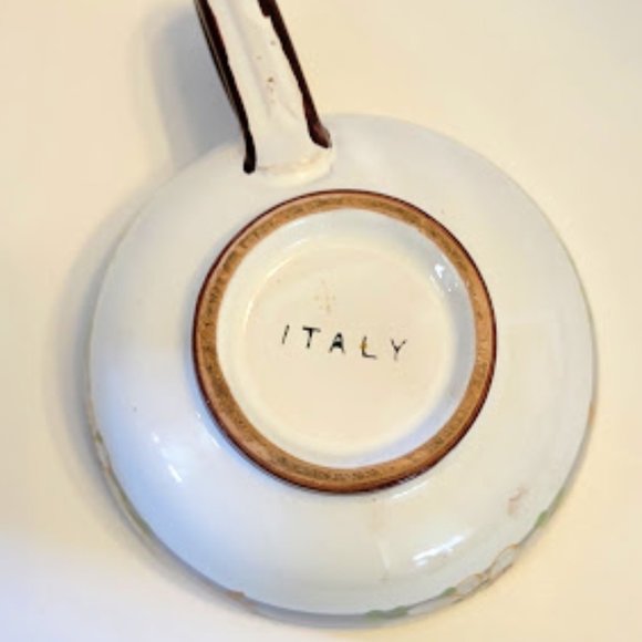 OVERSIZED HAND PAINTED COFFEE MUG SOUP BOWL MADE IN ITALY - Picture 4 of 7